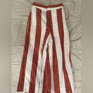 LAST CHANCE: Madewell Huston Pull-On Crop Pant | Bold Stripe | Size XS
